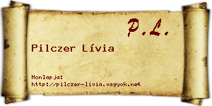 Pilczer Lívia névjegykártya